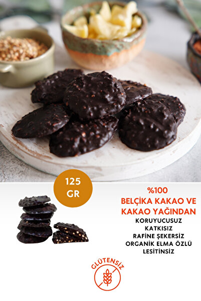Mikro Herküller Glutensiz Rocher Rafine Şekersiz %70 Bitter Belçika Çikolatas...