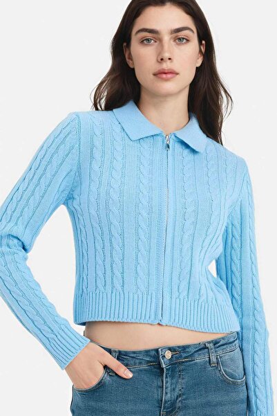 DeFacto Cardigan slim fit cu guler polo G6884AX26SP