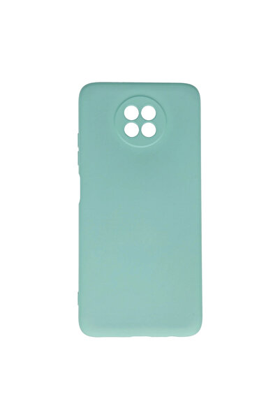 eco port حافظة Redmi Note 9 5G من السيليكون النانوي المخملي الداخلي - تركواز