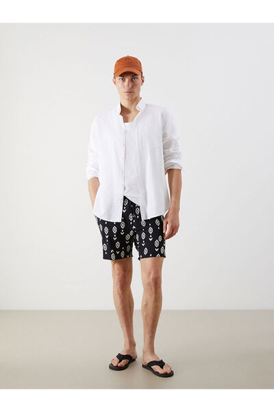 LC Waikiki Ανδρικό σορτς κολύμβησης Özmarka Νέας Σεζόν με σχέδια, κοντό μήκος