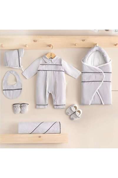 Generic Mini Gentle Baby Boy Sleepwear Set by Pickle, 7 Pieces - 0-3 Months -...