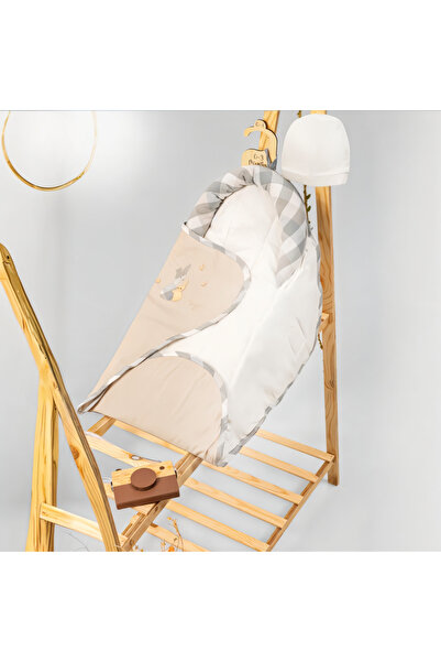 Generic Mini Gentle Cotton Baby Boy Sleepwear Set with Hat - 0-3 Months - Whi...