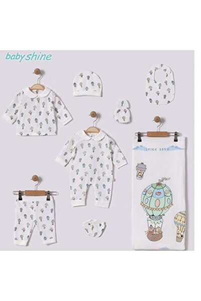 Generic طقم مواليد تركي 7 قطع مناسب للجنسين