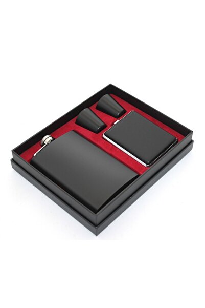 ForWhat Büro Ev Ofis Hediyesi için 250ML Paslanmaz Çelik 2 BardakLI Matara Si...