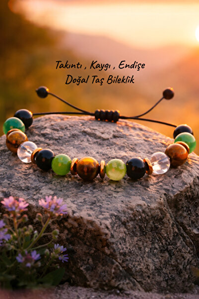 NBS Beautiful Naturel Stones Obsession Unisex Adjustable Natural Stone Bracel...