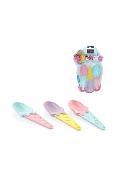 Cosmos e-ticaret ملعقة آيس كريم كرنفال 3 قطع L716 (925)