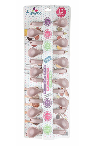 MericLine Decorative Crystal Spoon Set of 12-Ti̇m124 (1047)