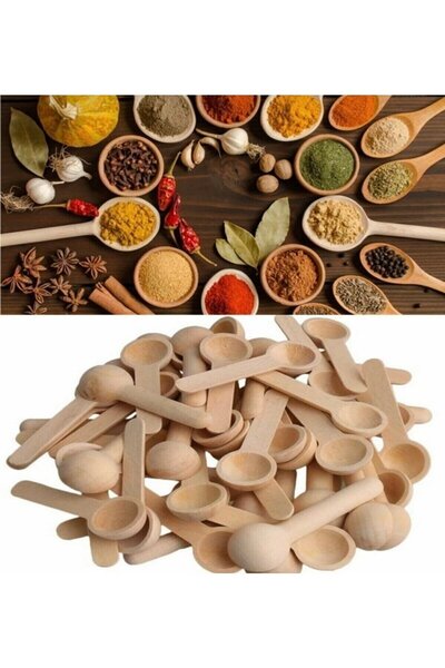 MericLine Bamboo Spice and Jam Spoon 6 Pieces (1047)