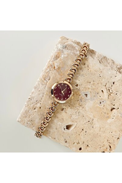 Vesce Atelier Avelay Gold Saat Bordo