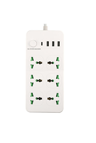 Generic UK Standard Universal Power Strip Extension Socket USB Type-c Multi P...