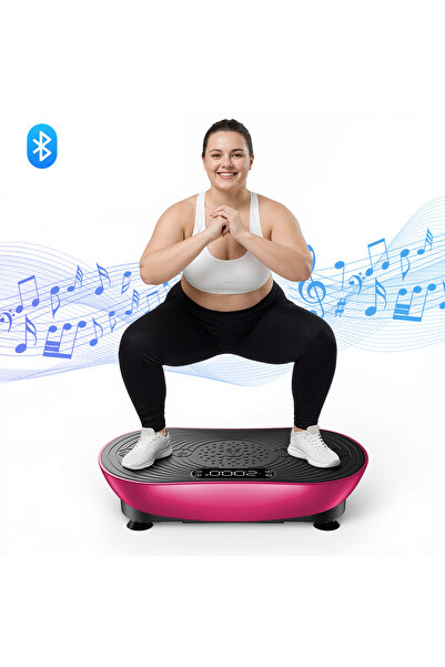merach جهاز تمارين لوح الاهتزاز، معدات تمارين منزلية لكامل الجسم مع شاشة لمس ...