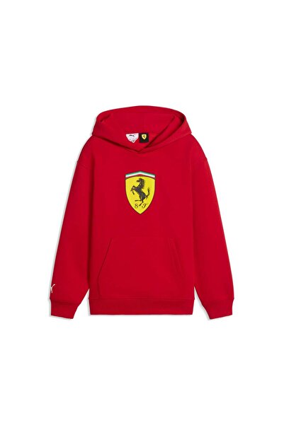 Puma SCUDERIA FERRARI Color SHIELD Genç Kapüşonlu SWEATSHIRT