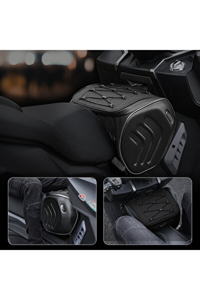 Motocentric Su Geçirmez Arka Çanta Scooter Seyahat Çantaları Motosiklet Tünel...