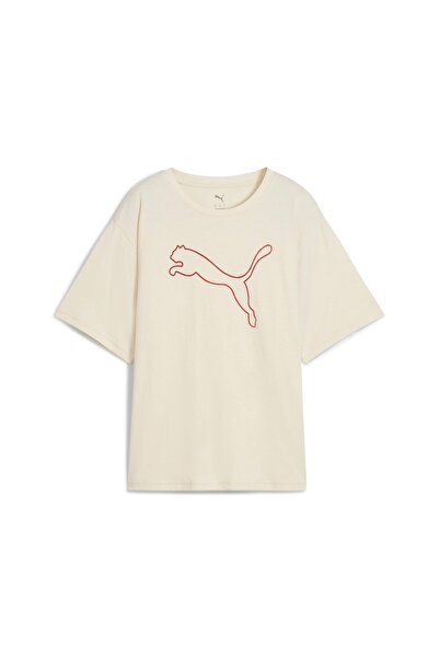 Puma Γυναικείο μπλουζάκι HER με γραφικό σχέδιο και φαρδιά γραμμή