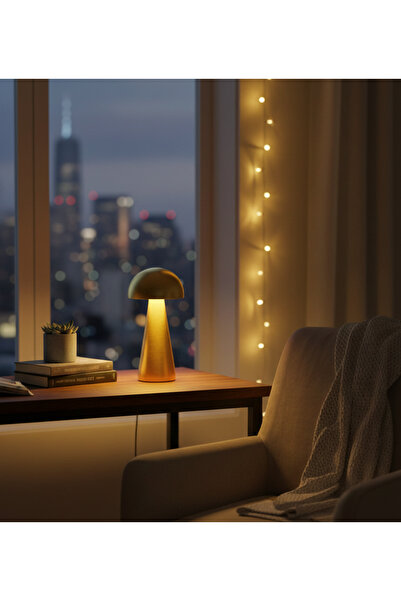 digitalavm akıllı alışveriş adresiniz Dekoratif Metal Gold Mantar Kablosuz Ma...