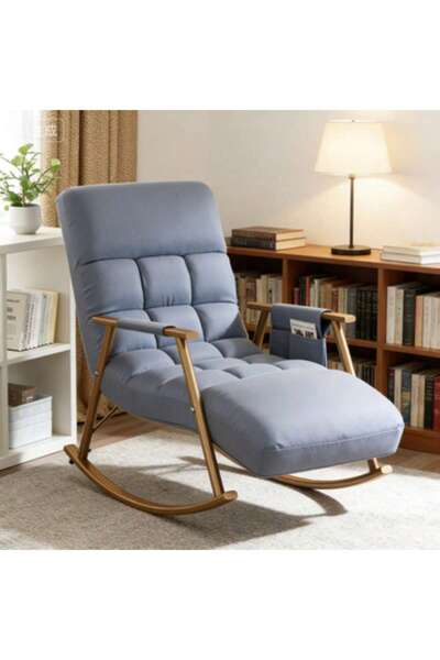 Mtanvxay أريكة هزازة داخلية وخارجية مريحة قابلة لتعديل الارتفاع، جيدة التهوية...