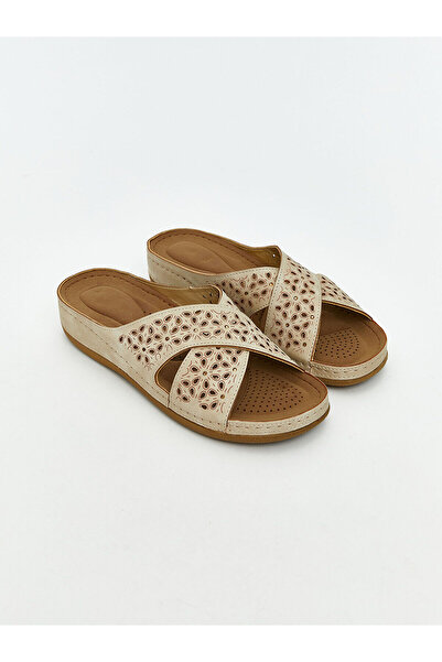 LC Waikiki Leather Look Women's Slippers (S6)