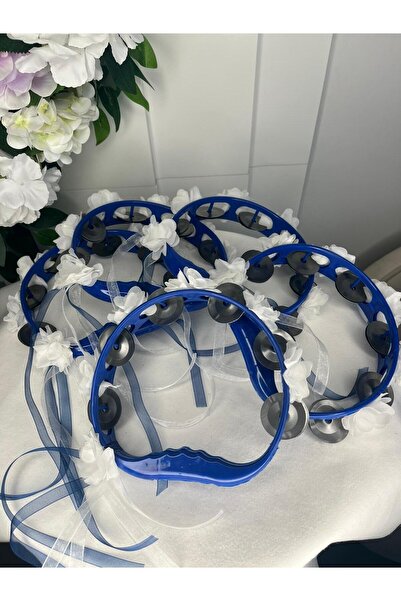 Derya Organizasyon Kına Gecesi El Tefi – Süslü ve Zilli Eğlence Aleti 5 Adet