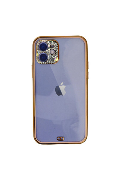 eco port جراب آيفون 12 ليفا ستون سيليكون - وردي