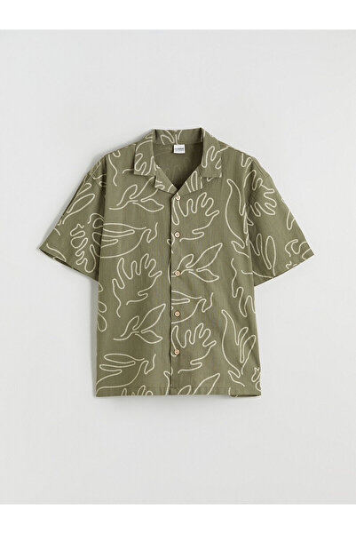 LC Waikiki Peak New Season Short Sleeve Patterned Boys' Shirt