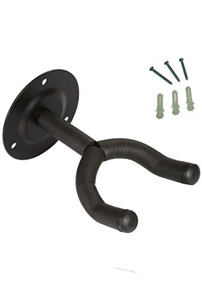 Saatistan Gitar Duvar Askı Standı Seti, Vida ve Dübel ile Güvenli Asma Aparatı