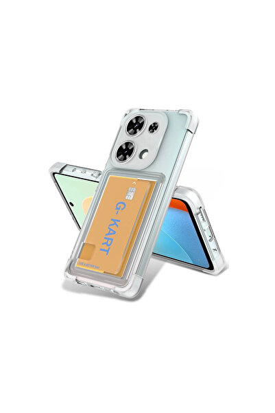 eco port حافظة ريدمي نوت 13 برو 4 جي من السيليكون الشفاف - شفافة