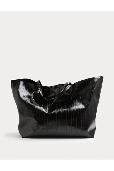 Marks & Spencer Suni Deri Tote Çanta