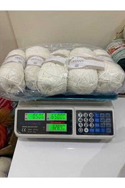 SÜSLÜTASARIM Etrofil ince kadife ip (krem)(500 gram)