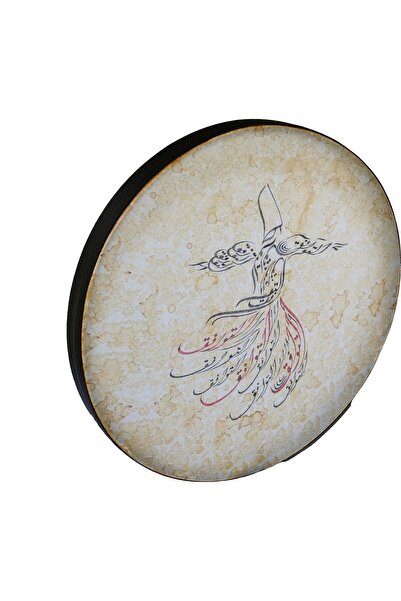 Saatistan El Yapımı İran Yapımı Resimli Erbane ve Bendir Seti, Zengin Sesler