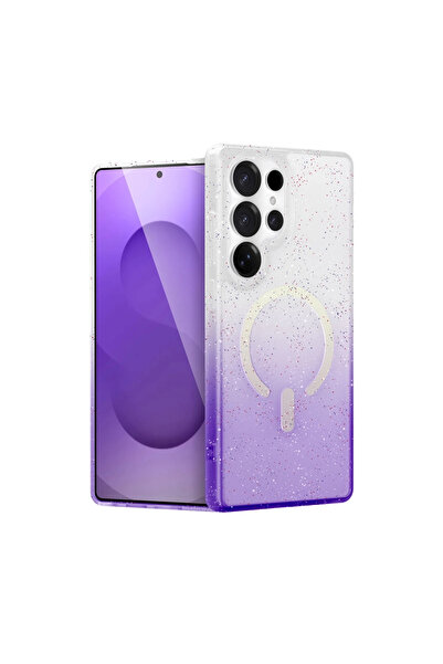 eco port Samsung Galaxy S25 Ultra Pummel Shiny Magsafe Cover - Purple