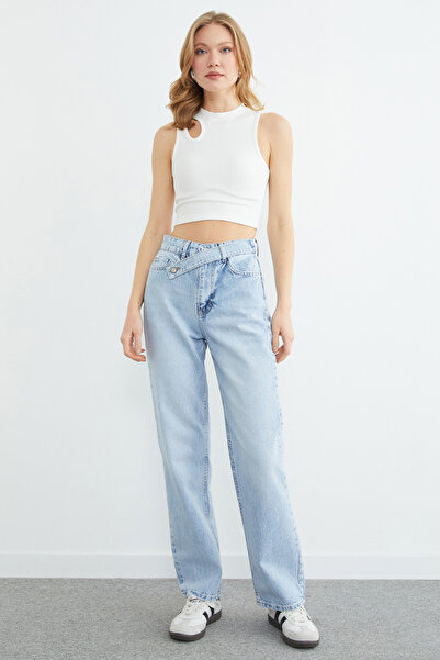 Fulla Moda Beli Belted Palazzo Jean