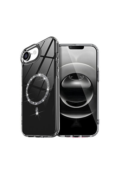 VINTESSY غطاء ماجسيف لايف دايموند لهاتف آيفون 16 - أسود