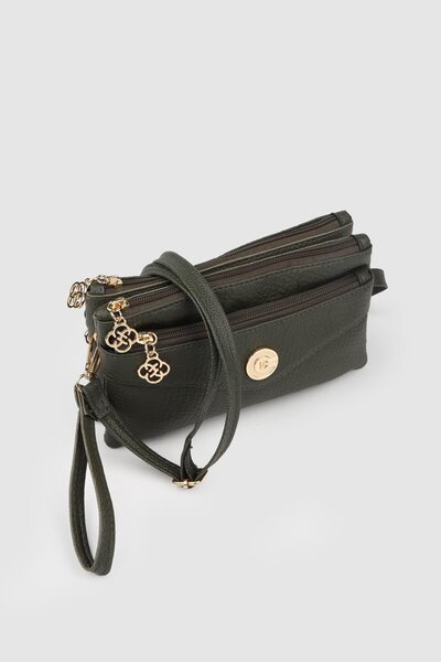 Septemmart حقيبة نسائية من الجلد الناعم من زوك موديل سوفت، تحتوي على 4 أقسام ...