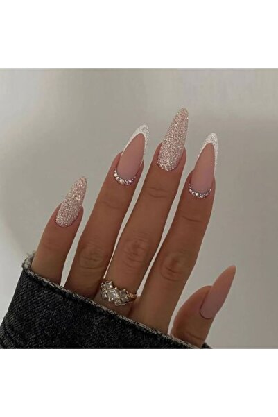 GÜLCAN GÜN AKSESUAR 24-30 LÜ NAİL ART SİMLİ FRENCHLİ TIRNAK SETİ