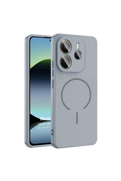 Microsonic حافظة ريدمي نوت 14 4G زينو ماج سيف باللون الرمادي