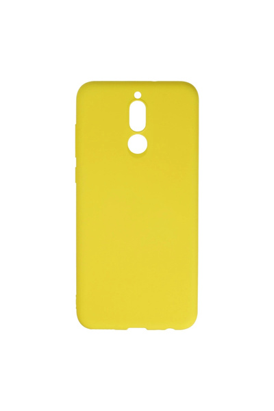 eco port حافظة هواوي ميت 10 لايت نانو سيليكون مخملي من الداخل - أصفر