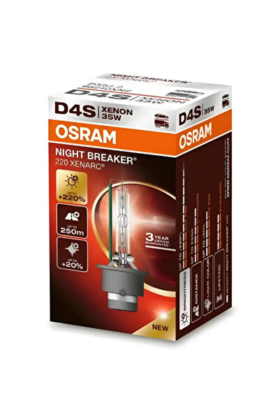 Osram D4S Xenon Ampul 35W %220 Daha Fazla Işık (Gaz Deşarjlı) |