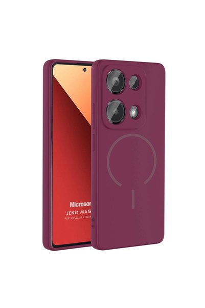 Microsonic Poco M6 Pro 4g Case Zeno Magsafe Plum