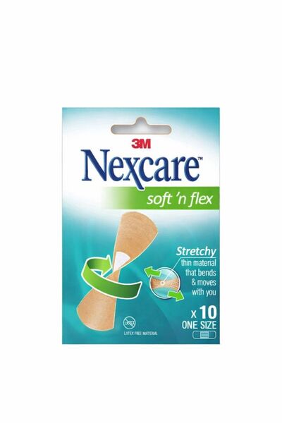 3M Nexcare ضمادات نيكسكير سوفت آند فليكس المرنة 360 درجة المتنوعة