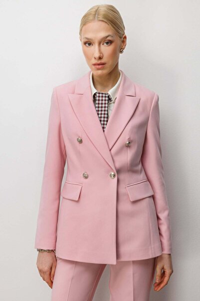 Ekol Kruvaze Yaka Kapak Cepli Ceket