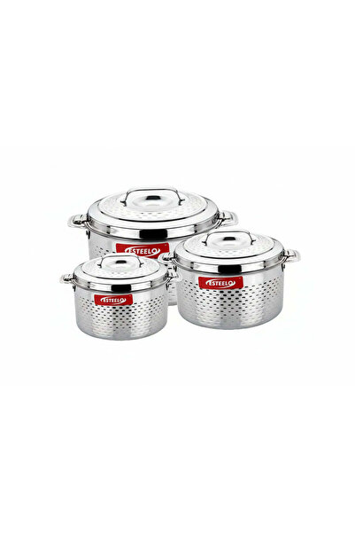 Esteelo India Origin Manufacturer of Stainless Steel Food Container Set with ...