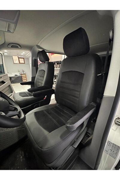 AKINCI غطاء مقعد السيارة متوافق مع فولكس فاجن ترانسبورتر 4+1 من 2015 إلى 2024...