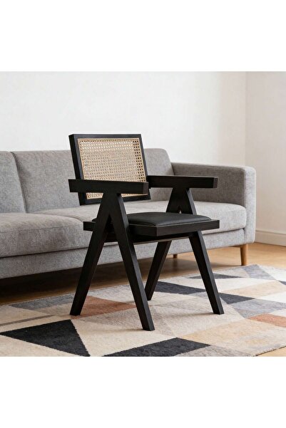 Mtanvxay كرسي استرخاء خارجي منزلي بتصميم كلاسيكي من خشب المطاط، بمقعد مخملي، ...