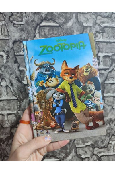 senacacollection Zootopia Hard Cover Lined 80 Sheets Notebook A5 Size