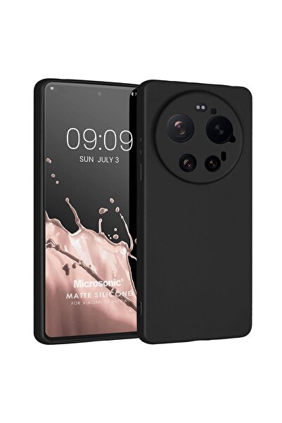 Microsonic Matte Silicone Mi 17 Ultra Kılıf Siyah