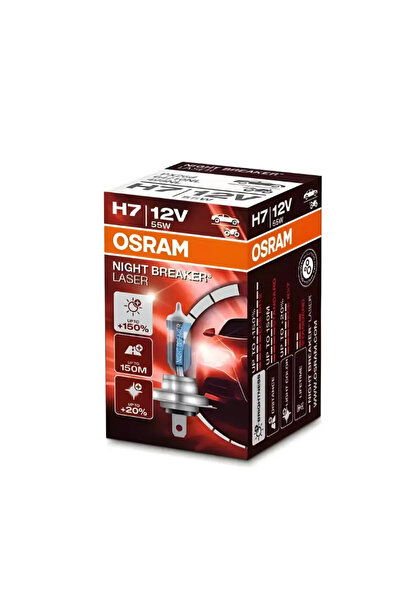 Osram H7 Ampul Halogen %150 Ekstra Aydınlatma 12V 55W |