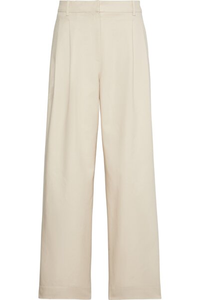 Calvin Klein STRETCH CHINO W/ PLEAT - WIDE LE
