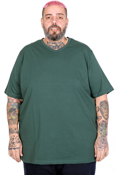 ModeXL Mode XL Men's Large Size T-Shirt Super V-Neck Basic 20150