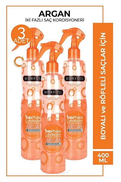 Morfose Argan Sıvı Saç Kremi 400 ml 3 Adet