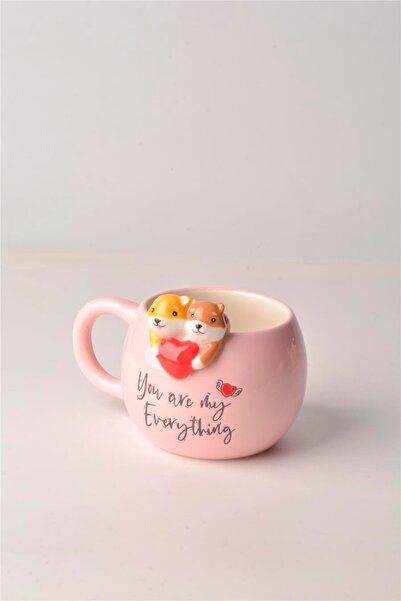 Tohana 3D Hayvan Sarkan Sevgili Kupa 420 ML.